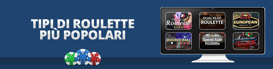 tipi di roulette live