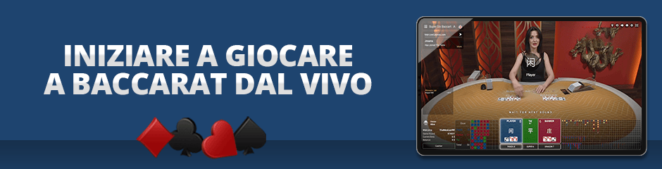 come giocare al baccarat dal vivo