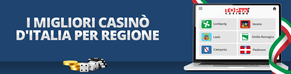 i migliori casinò d'italia per regione