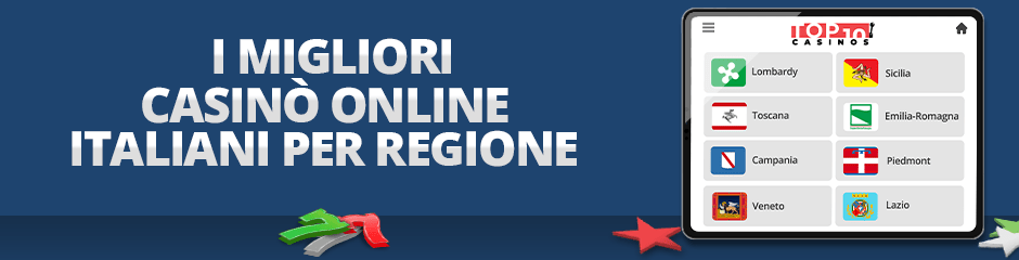 migliori casinò online italiani per regione