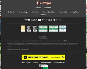 LeoVegas Casino cashier