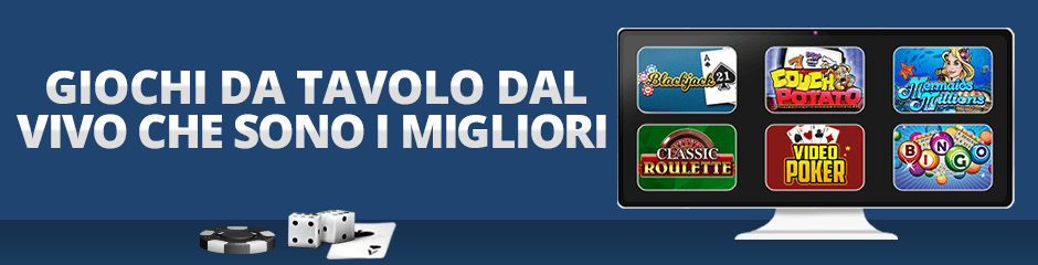 i migliori giochi di casinò live